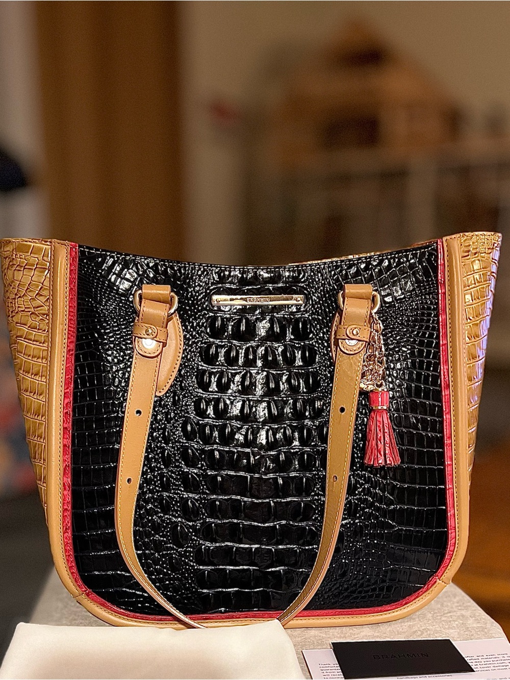 Brahmin Medium Lena Ink Avondale Melbourne Tote